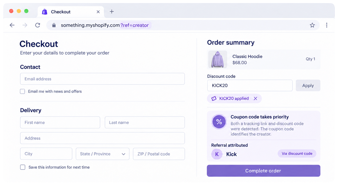 Zero-Loss Dual Attribution (Links + Codes)
